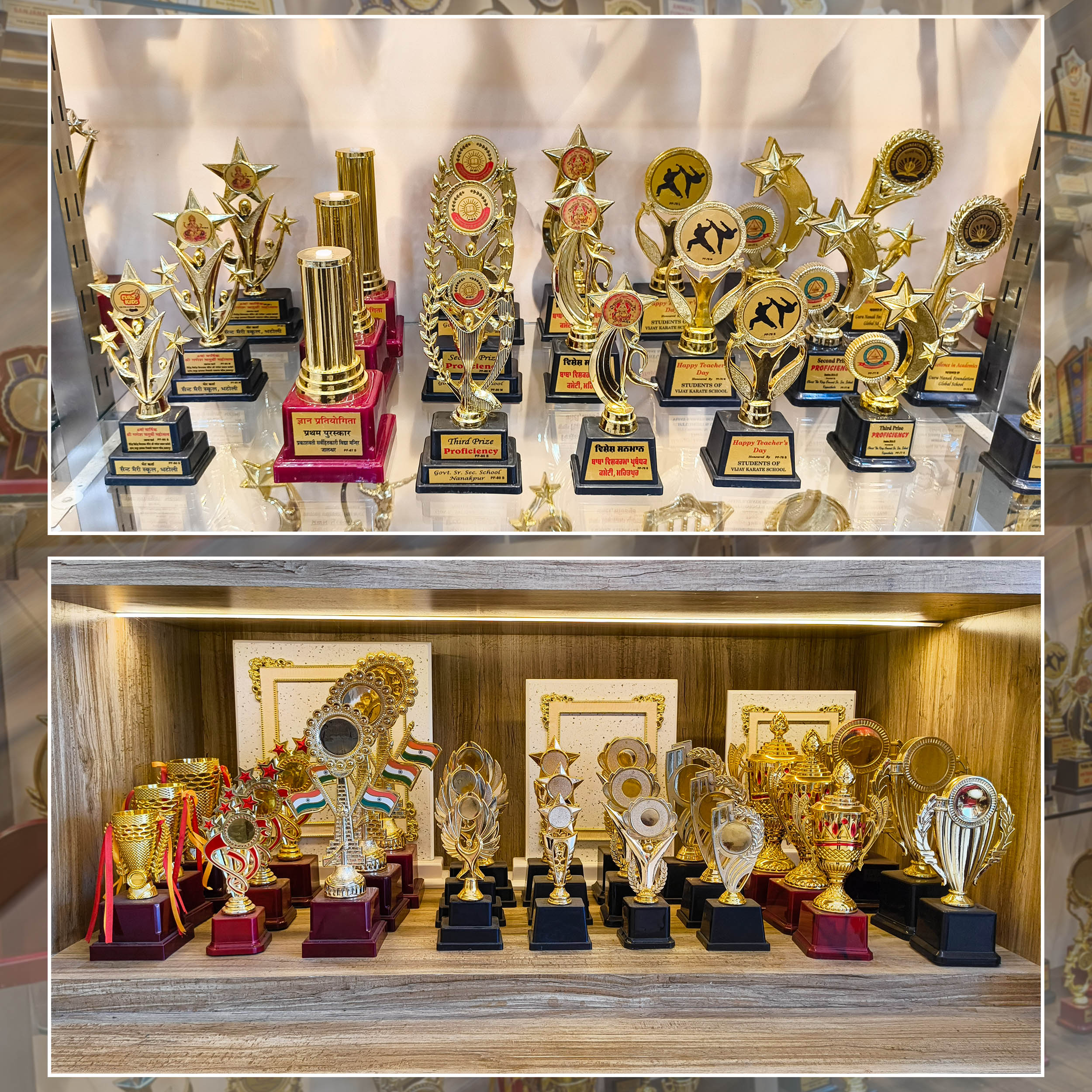 Golden Trophies and Momentos